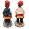 WONDERFUL 2 x Statuette Catalane di Betlemme, 6,5 cm, Set di 2 Pastori Tradizionali, Statuette Decorative. l'Uomo Che Fa Caca. statuetta che caga. Scena di Natività. 3 Re.