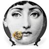 HMQPZD Lina Cavalieri - Piatto decorativo da parete, misterioso, decorazione da appendere alla parete, con staffa e speciale gancio a molla