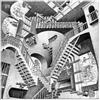 Giallobus - Quadro - Maurits Cornelis Escher - Relativity - Vetro acrilico - 50L x 50l cm - Pronto da appendere - Quadri moderni per la casa