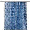 KAV Tenda da doccia in PEVA, di alta qualità, completamente impermeabile, con tecnologia igienica e pulita, 180 x 180 cm, design a mosaico blu, decorazione per la casa e il bagno dell'hotel (mosaico