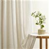 Topfinel Tenda Per Interni Camera da Letto Salotto Moderne Beige Lino e Cotone Naturale con Anelli Oscuranti Tende Salotto Porta Finestra Bagno Cameretta Bambina Tendine per Finestre 140 x 235 cm, 2pz