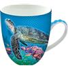 Animug - Tartaruga Marina di Deluxebase. Tazza grande in Ceramica da 450 ml. La tazza tartaruga marina è un'ottima aggiunta alle tue tazze da caffè o un bel regalo da fare
