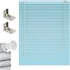 Generico Tende Veneziana su Misura Veneziane in Alluminio per Finestre Larghezza 25-165cm Altezza 50-290cm Veneziane da Interno per Privacy E Protezione(Blu)