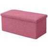GX GARGIX Panca Contenitore in Tessuto Teddy, Pouf Portaoggetti Imbottito con Coperchio, Panca da Camera da Letto Soggiorno Cameretta, Design Moderno e Morbido (GX/TED-3)