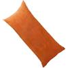 ELYSYSRL Federe Cuscini 50x70 60x80, Copricuscini 50x100 50x137 50x152 cm Copri Cuscini Per Divano Letto Rettangolare, Federe per Cuscini Decorativi Quadrato con Cerniera Invisibile(Orange,50x100cm/1 PC)