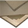 Niik Tele Tela Pittorica in Cotone Grezzo 60 x 80 x 1,7 cm con Chiodi Laterali da Dipingere per Pittori Pittura Telaio Telato