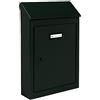 BLINKY Cassetta posta/Lettere, in lamiera, colore Nero, 20 x 6 x 30 cm