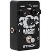 STRICH Metal Distortion Pedale per Chitarra Elettrica, WARCRY Distortion (2 modalità: Fat, Boost, Normal), Crunch Classico degli Anni '80, True Bypass, Bianco e Nero