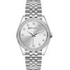FREDDY Orologio da Polso Donna Joy, Joy Orologio da Donna Cinturino in Acciaio, Cassa Tonda 30 mm - Silver Gemme
