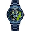 Gosasa Orologi da corsa da uomo, ruotabili, con mozzo ruota, in acciaio inox, impermeabili, in acciaio inox