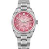 watchdives WD0003C Orologio da uomo di design originale VH31 Sweep Second orologio al quarzo 36 mm vetro zaffiro orologio da polso di lusso impermeabile 100 m, Colore: rosa., Bracciale