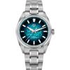 watchdives WD0003C Elementum Orologio da uomo dal design originale VH31 Sweep Second Orologio al quarzo 36 mm Cristallo zaffiro Orologio da polso di lusso impermeabile 100 m, Crack di ghiaccio blu