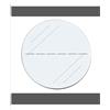 KLEBESHOP24 Etichette trasparenti con Blackmark, diametro: 25 mm, traforate, 100 pezzi
