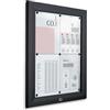 Danieli | Bacheca Certificata per Esterno 50x70 IP56, Vetro di Sicurezza, Ermetica e Antincendio |In Alluminio Colore Antracite, Magnetica con 2 Chiavi | Per Muri e Ringhiere (4xA4)