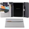 Rocketbook Flip - Custodia a portafoglio per blocchi, 100% riciclabile, con portapenne, chiusura magnetica e scomparto interno, formato lettera da 21,5 x 28 cm, colore grigio (Cap-FLP-L-CIN)