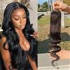 Arenshxc Closure Bresilienne Cheveux Humain Closure Bresilienne Lisse Body Wave Swiss Lace Free Part with Natural Hairline Baby Hair 150% Density 18 pollici