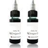 MYGLOAR 2 flaconi di inchiostro nero concentrato per delineare e colorare, inchiostro per tatuaggi professionale. 2 flaconi di inchiostro concentrato (Verdes 30+30ML)