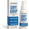 OUTTDOZ DryGrip Spray antitraspirante per mani e piedi, controllo del sudore extra forte con il 15% di cloruro di alluminio, migliora la presa per arrampicata, ginnastica, sollevamento pesi, danza e sport (1