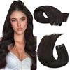Moresoo Extension Capelli Veri Tessitura Castano Scuro #2 45cm 100g Remy