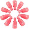 WeddHuis Clip Semipermanente, Mollette Unghie, 10 Pezzi Cappucci per Rimozione Semipermanente, Ditali Rimozione Smalto Semipermanente Clip per Rimuovere lo Smalto Semipermanente Gel