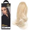 JaDy Coda per Capelli in Fibra Sintetica - Leggera, Morbida e Naturale (CODA ILARIA 30CM FISSAGGIO CON PINZA - COLORE 6+18 CASTANO CHIARO)
