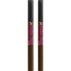 NYX Professional Makeup Gel Sopracciglia Zero to Brow Longwear 06 Chocolate Effetto Naturale Transfer Resistant Tenuta fino a 2 Giorni Formula Vegana con Scovolino - Set da 2