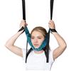 NICEYEA Dispositivo di trazione del collo cervicale per uso domestico con barra orizzontale, imbracatura portatile regolabile per la trazione del collo con gancio per la decompressione, comodo per il mento