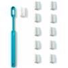 Caliquo - Confezione Spazzolino da denti Ricaricabile: 1 Manico Bioplastica + 11 Ricariche | Zero Rifiuti, Testine Intercambiabili | Ecologico | Made in France (Turchia, Medium)