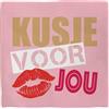 Plenty Gifts Cartello Alluminio - Deco Tile Kusje Voor Jou - Targa decorativa - Messaggio affettuoso - Decorazione da parete - Flamingo