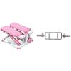 Sunny Health & Fitness Sunny Health and Fitness Exercise Stepping Machine, Portable Mini Stair Stepper for Home or Office + 86 cm Olympic Triceps Bar with Ring Collars, Olympic Weight for Weightlifting and Bodybuilding