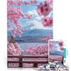 KGUHVFTK Puzzle da 1000 pezzi per adulti "paesaggio del monte Fuji in Giappone" Fatto di carta，per 14+ Giocattolo educativo antistress Decorazione da parete Regali unici per compleanno e Natale。