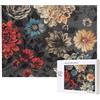 kkvhhyuo Puzzle moderno con stampa floreale, 500 pezzi, per adulti, puzzle colorati per la decorazione della casa, regali per la famiglia, puzzle perfetto per serate di gioco