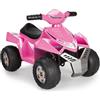 FEBER - Quad Racy 6V rosa, Quad elettrico per bambini da 18 mesi a 3 anni, con acceleratore, ruote grandi e robuste per la stabilità, fino a 40 min di batteria, Famosa (FEN50000)