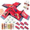 KETIEE Set di 6 Mini Skateboard da Dita con Rampa e Set di Accessori, Mini Finger Skateboards Rampa, Finger Skatepark Rampe, Fingerboard Skate Park Kit per i Regali dei Bambini (6 IN 1)