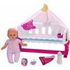 Nenuco - dormi con me con baby monitor, bambola morbida 35 cm con baby monitor e lettino, con accessori, per bambine/i dai 2 anni, Famosa 700014485
