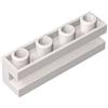 XYEIUGO 2653 Mattoncini Speciali a Cerniera 1x4 con Scanalatura, 50 Pezzi GDS-1193-compatibile con Lego Mattoncini da Costruzione, Colore:Blanc 1