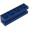 XYEIUGO 2653 Mattoncini Speciali a Cerniera 1x4 con Scanalatura, 50 Pezzi GDS-1193-compatibile con Lego Mattoncini da Costruzione, Colore:Bleu foncé 140