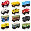 Atoylink 12PCS Trenino Legno Giochi Legno Montessori Giocattoli Magnetici Trenino Motori Veicoli Educativi Regali per Bambini Ragazzi Ragazze 3 4 5 6 7 8 Anni Compatibile con Maggior Ferrovie