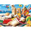 CREAFOMIFE Puzzle 1000 Pezzi per Adulti, Puzzle Grande Difficile e Impegnativo, Regalo per Appassionati Gatto in spiaggia (70x50 cm)