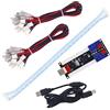 SJ@JX 2 Player Arcade USB Encoder Board Zero Delay Game Controller DIY Kit 20x Button Cable 2X Joystick Cable for Retro Pie PC MAME Raspberry Pi