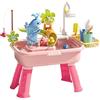 Zetqhuu Tavolo da Gioco d'Acqua,Giocattoli Sensoriali Elettrici da Piscina,Set Gioco Lavello Cucina Estivo - per Bambini e Bambine Interno Giardino Prato Spiaggia Giochi Casa