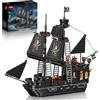 Sosuy Modello da Costruire Nave Pirata Perla Nera, Set con 932 Pezzi e 3 Alberi, Giocattolo STEM per Ragazzi 8+, Modello da Esporre, Regalo Compleanno per Bambini, Adulti