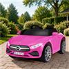 ORYXEARTH Auto elettrica per bambini, 6 V, con telecomando da 2,4 G, clacson, musica Bluetooth, USB e batteria al piombo-acido AGM, motori da 25 W, 2-5 km/h, per bambini da 3 a 6 anni, rosa