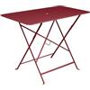 Fermob FE-BISTRO97/P Tavolo Bistro Rettangolare in Acciaio Gamma 2026, 57x97 cm, per 4 Persone, con Foro per Ombrellone, Pieghevole, per Esterni