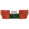 Altuna Stewart, sottovaso da 7,6 a 10 cm, Colore: Nero, Confezione da 5 (4840014)
