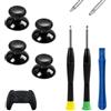 GaxmLou Riparazione Joystick Analogici, Kit per Manette Serie X/S, One X/S, One Elite, 4 Thumbstick + Tornevis T8/T6 + Outlet di Lever, Stick Analogico di Sostituzione, Sostituzione Durabile e Facile