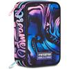 Mitama Astuccio Scuola 3 Scomparti, SHINYCREW, Contenuto 47 pz, Completo di Matite, Pennarelli, Portapenne Scuola Elementare Bambina