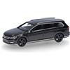 herpa modellino VW Passat Variant, grigio manganese, miniatura in scala 1:87, pezzo da collezione, Made in Germany, modello in plastica
