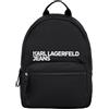 KARL LAGERFELD JEANS Donne Essential Nylon Back Pack Nero One size