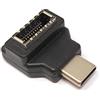 System-S Adattatore USB 3.1 tipo E femmina a tipo C maschio adattatore in nero